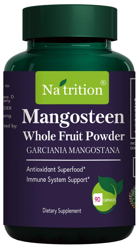 Na'trition Mangosteen Whole Fruit Powder Capsules - 90 Capsules