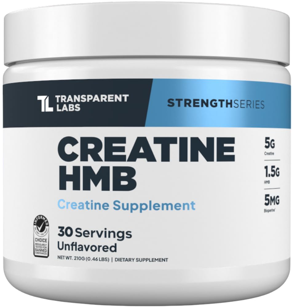 Transparent Labs Creatine HMB Powder Unflavored - 30 Servings