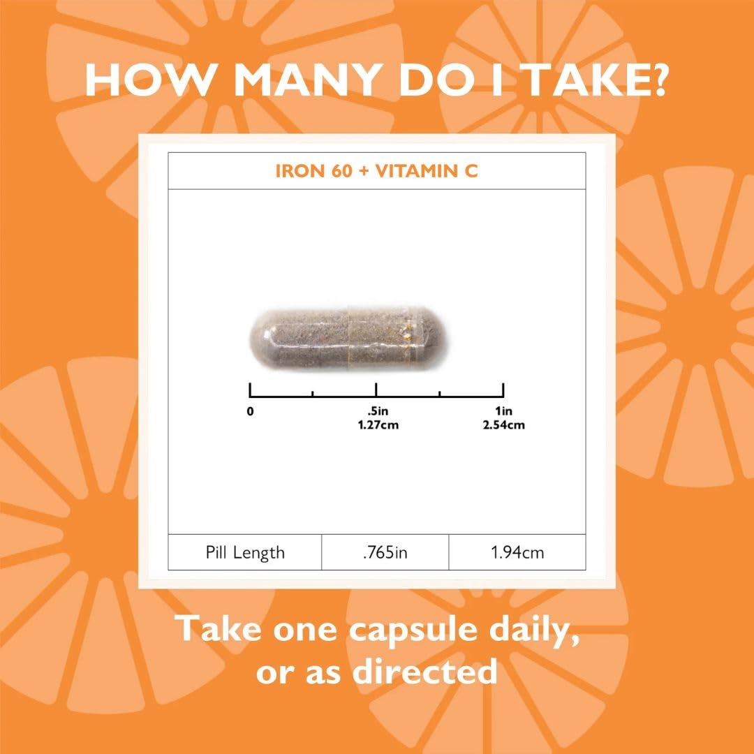 Celebrate Bariatric Iron with Vitamin C 60mg - 90 Capsules - image 4