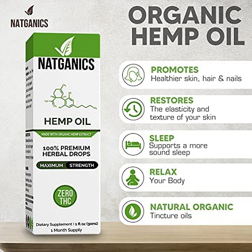 Natganics Organic Hemp Oil 3500mg - 1 Fl Oz - image 4