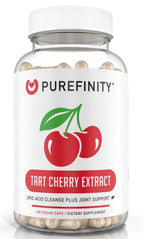 PUREFINITY Tart Cherry Capsules Uric Acid Flush Extract - 180 Count