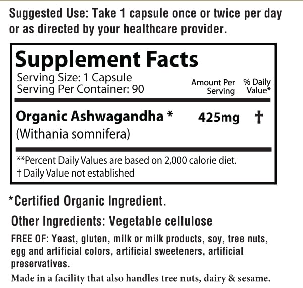 AyurBest Komal Herbals Ashwagandha 500 mg Capsules - 90 Count - image 6