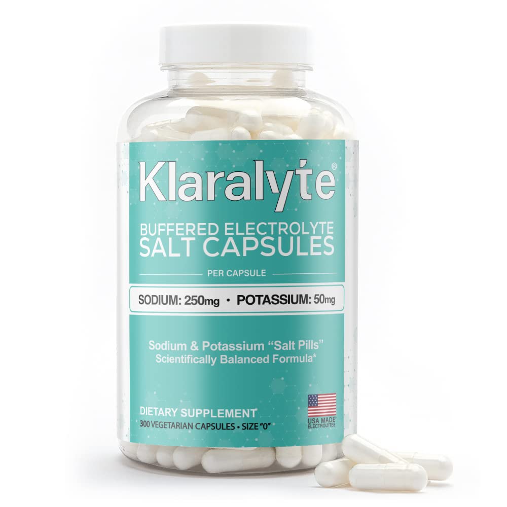 Klaralyte Buffered Electrolyte Salt Capsules - 300 Vegetarian Capsules