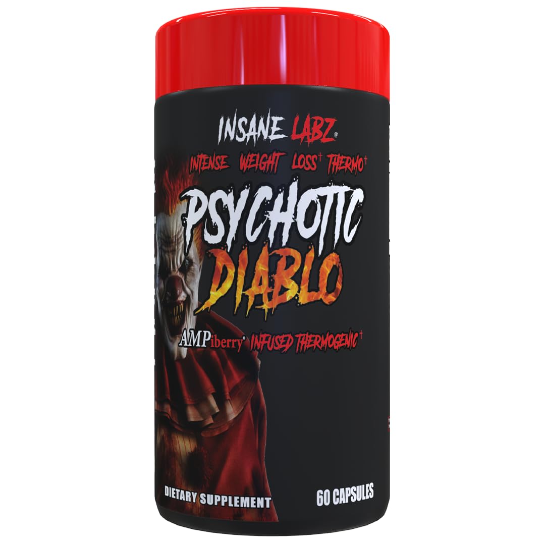 Insane Labz Psychotic Diablo Thermogenic Fat Burner - 60 Capsules