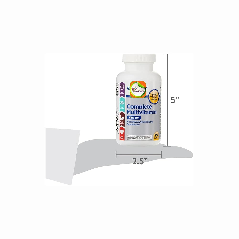 Create and Bundle Multivitamin for Men 50+ - 200 Tablets - image 3