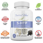 Divine Vibes 5-HTP 200mg Plus Calcium for Mood & Sleep - 60 Capsules - image 5