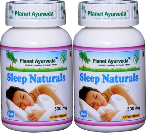 Planet Ayurveda Sleep Naturals - 2 Bottles (Each 60 Capsules