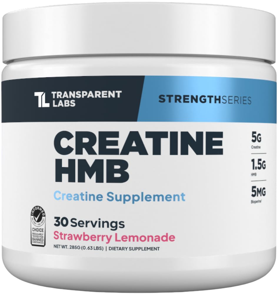 Transparent Labs Creatine HMB - Creatine Monohydrate Powder with HMB