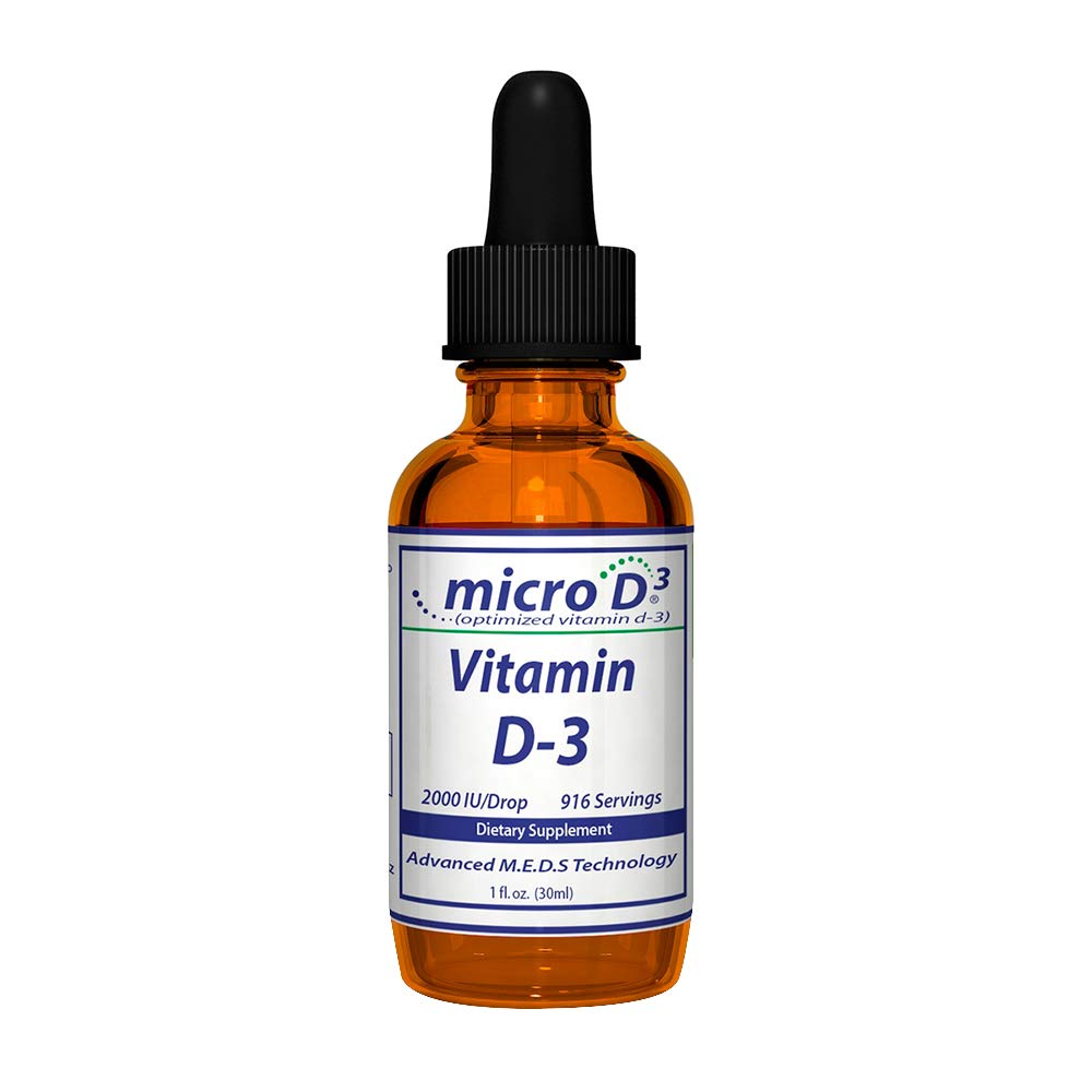 Nutrasal Micro D3 Vitamin D-3 Drops 2 Million IU - 1 Fl Oz
