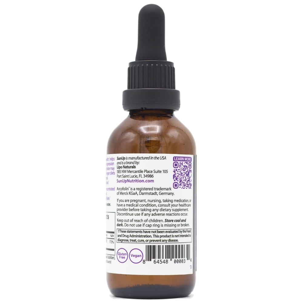SunUp Liquid Methyl Folate for Prenatal & Brain Health - 2 Fl Oz - image 5