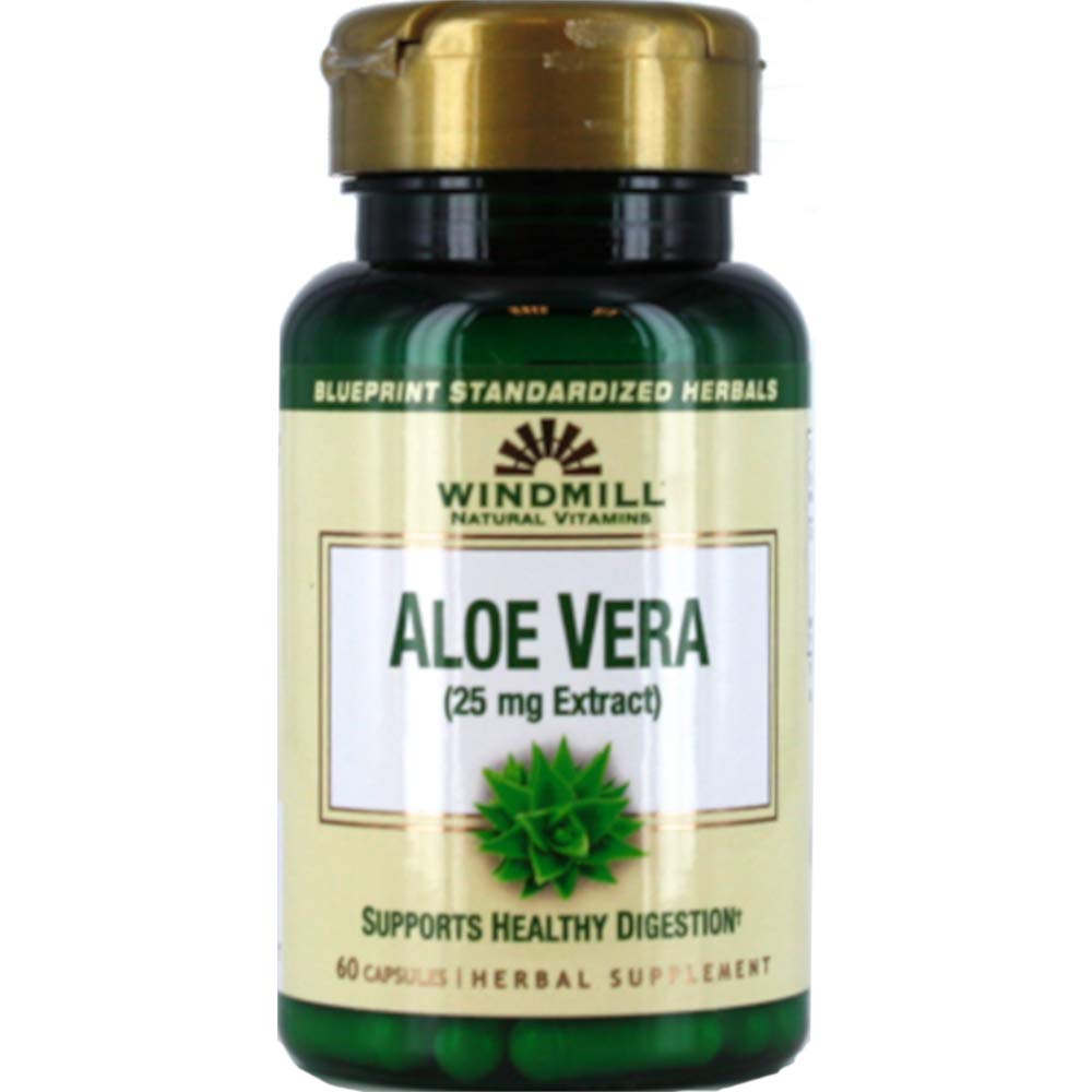 Windmill Natural Vitamins Aloe Vera 25mg Extract - 60 Capsules