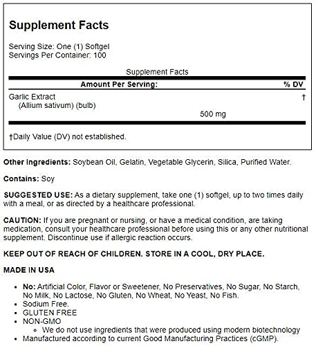 Olympian Labs Odorless Garlic - 100 Softgels - image 3