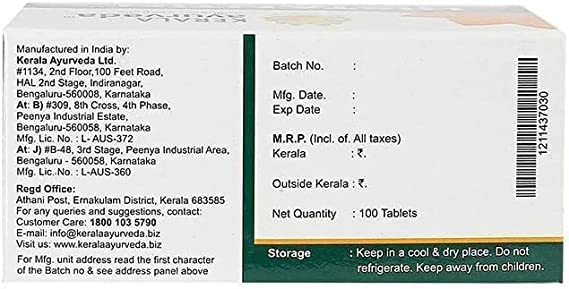 Dalal Kerala Ayurveda Histantin Tablet - 100 Tablets - image 3