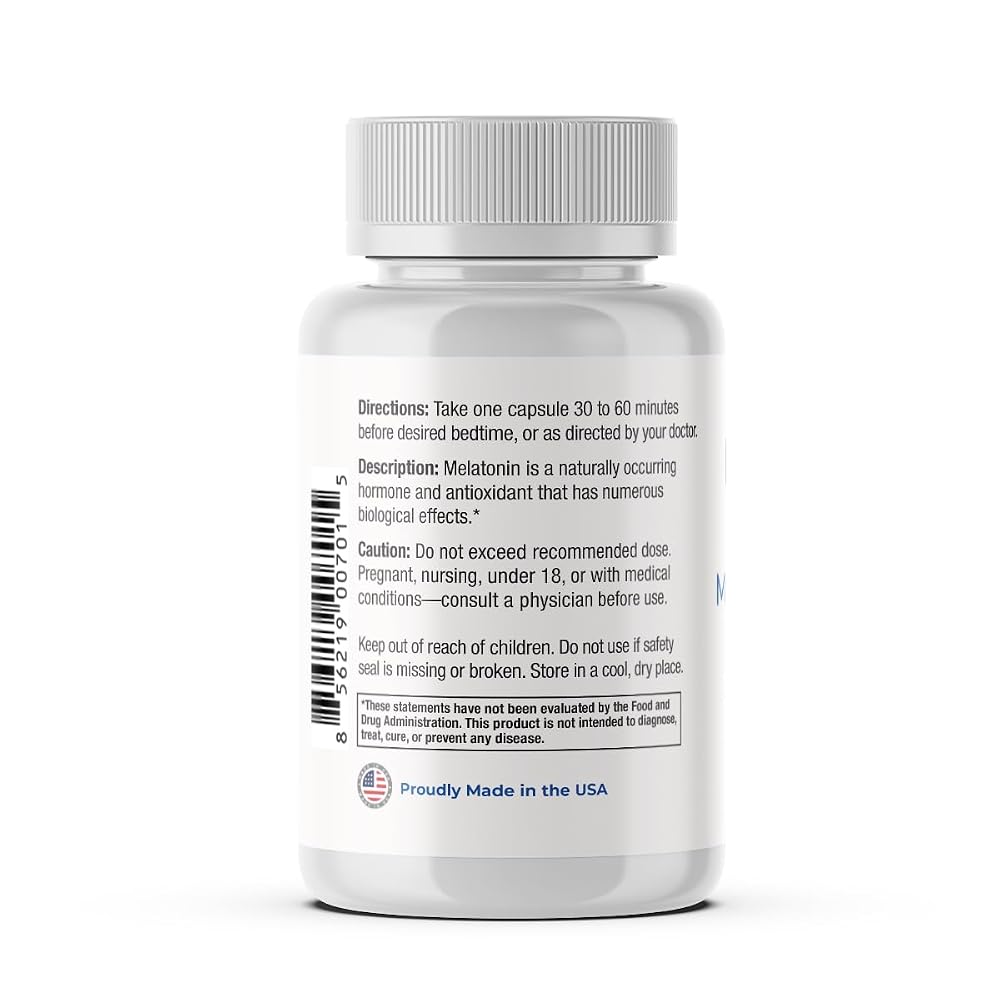 Perfect Vitamin Products Melatonin 60mg Sleep Aid - 180 Capsules - image 8