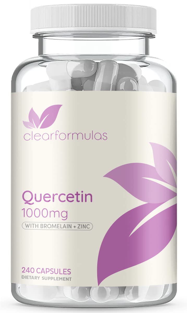 Clear Formulas Zinc Quercetin Bromelain Immune Support - 240 Capsules