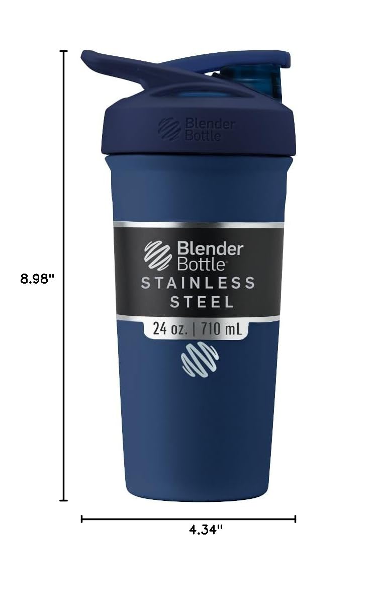 BlenderBottle Sport Flip Stainless Steel Shaker Bottle