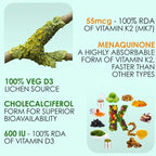 Generic Lifesciences Plant Based Vitamin D3 & K2 MK-7 - 60 Vegetarian Tablets - image 5