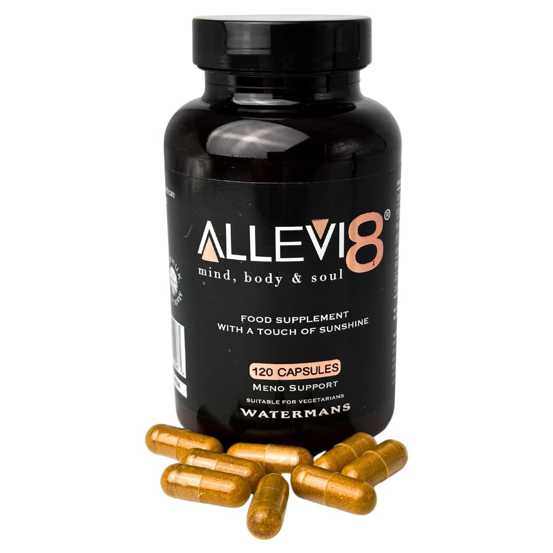 Watermans Allevi8 Curcumin Turmeric with Ginger & Vitamin D - 120 Capsules