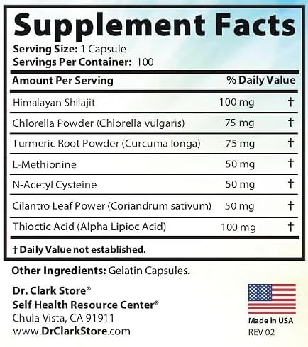 Dr Clark Heavy Metal Support Mineral Replacement - 100 Capsules - image 2
