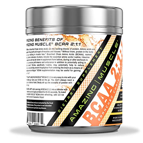 Amazing Muscle BCAA 2:1:1 Branched Chain Amino Acids - 60 Servings - image 2
