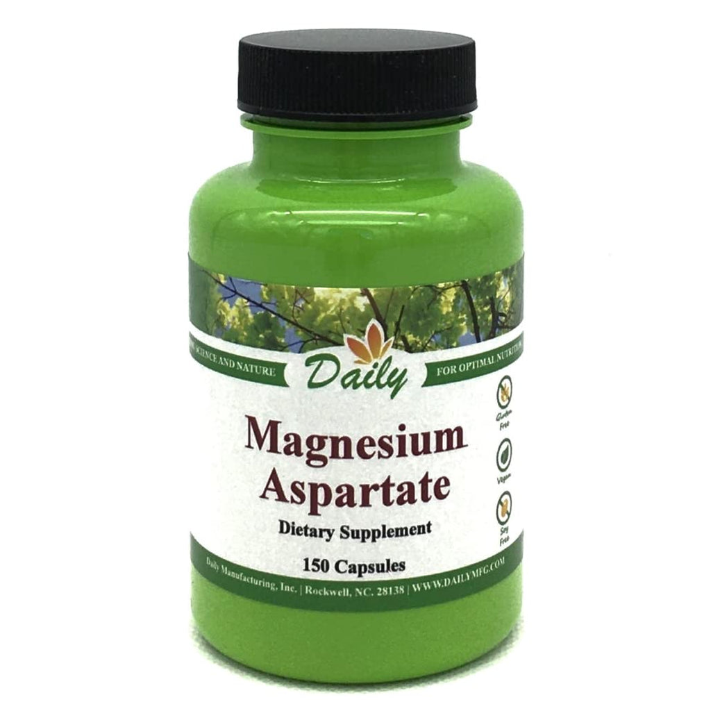 Daily Manufacturing Magnesium Aspartate 100 mg - 150 Vegetarian Capsules
