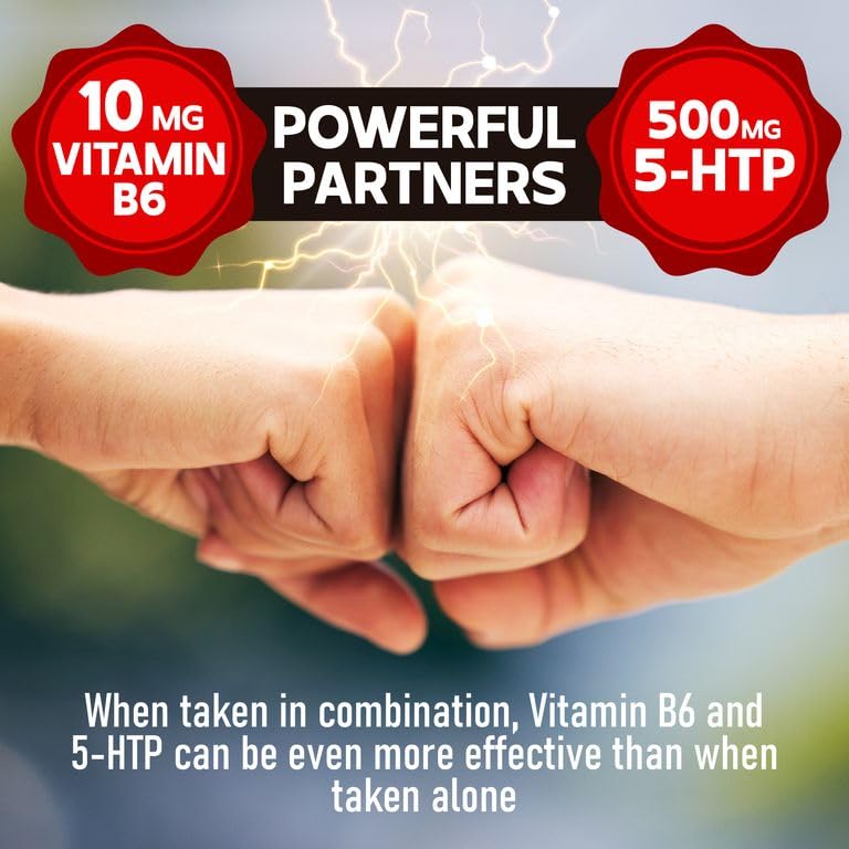 DEDICAD 5-HTP Supplement 1010mg with Vitamin B6 - 60 Capsules - image 6