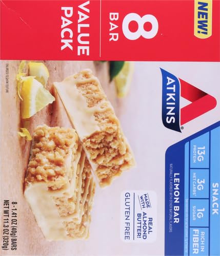 Atkins Lemon Snack Bar with Almond Butter - 8 Count - image 4