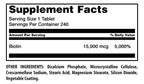 Amazing Nutrition Biotin 15000 Mcg - 240 Tablets - image 2