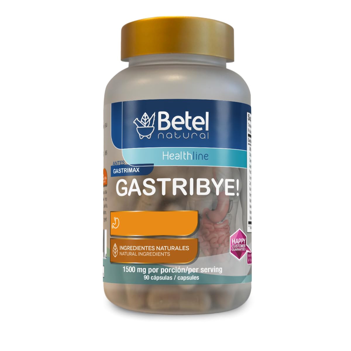 Betel Natural Gastribye Capsules Gastric Support - 1500 mg