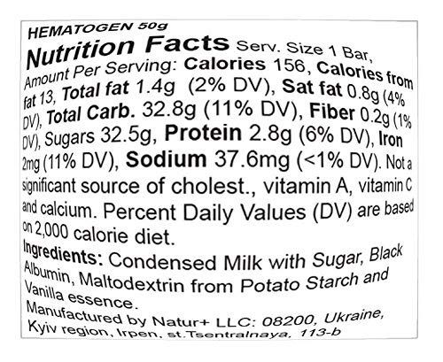 Hematogen Nutrition Bar - 3 Bars (50g each) - image 3
