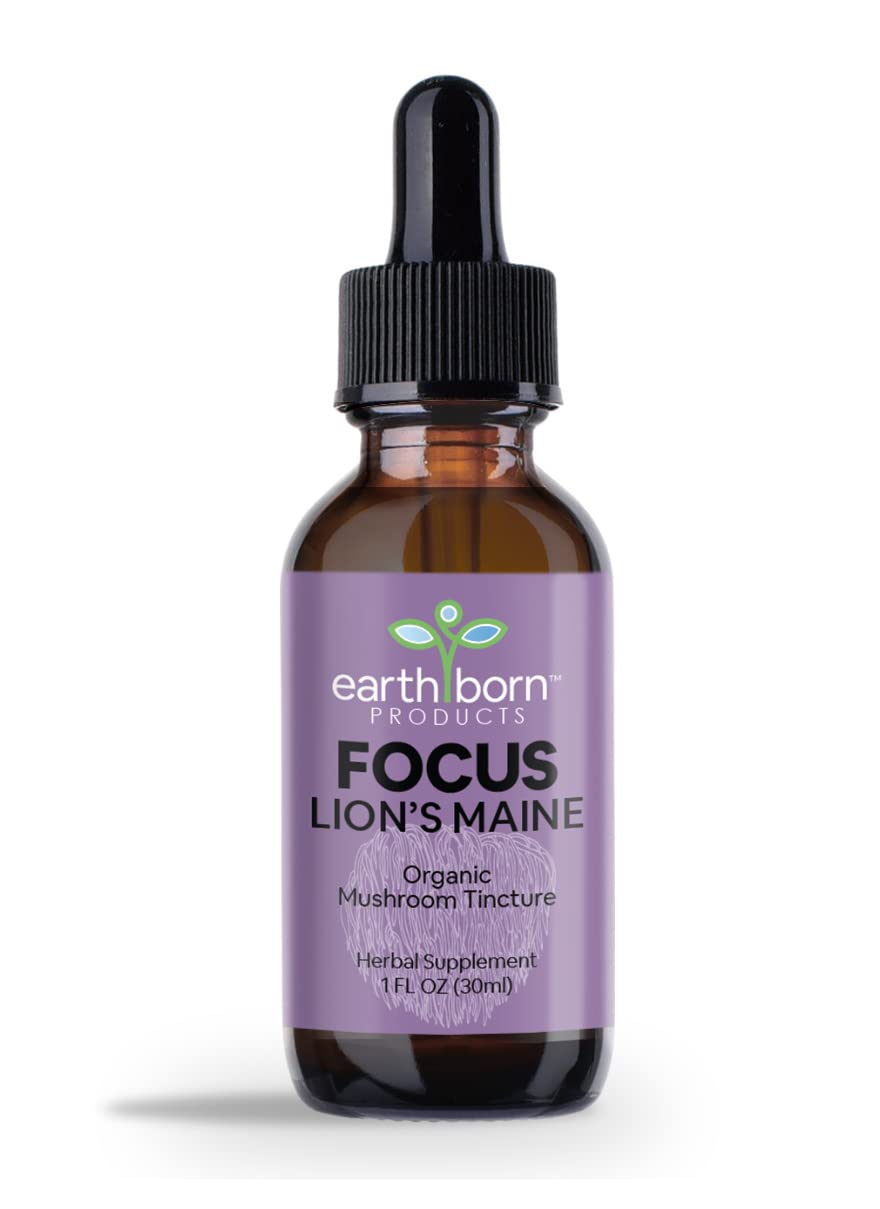 Earthborn Organic Lion's Mane Mushroom Tincture - 1 oz
