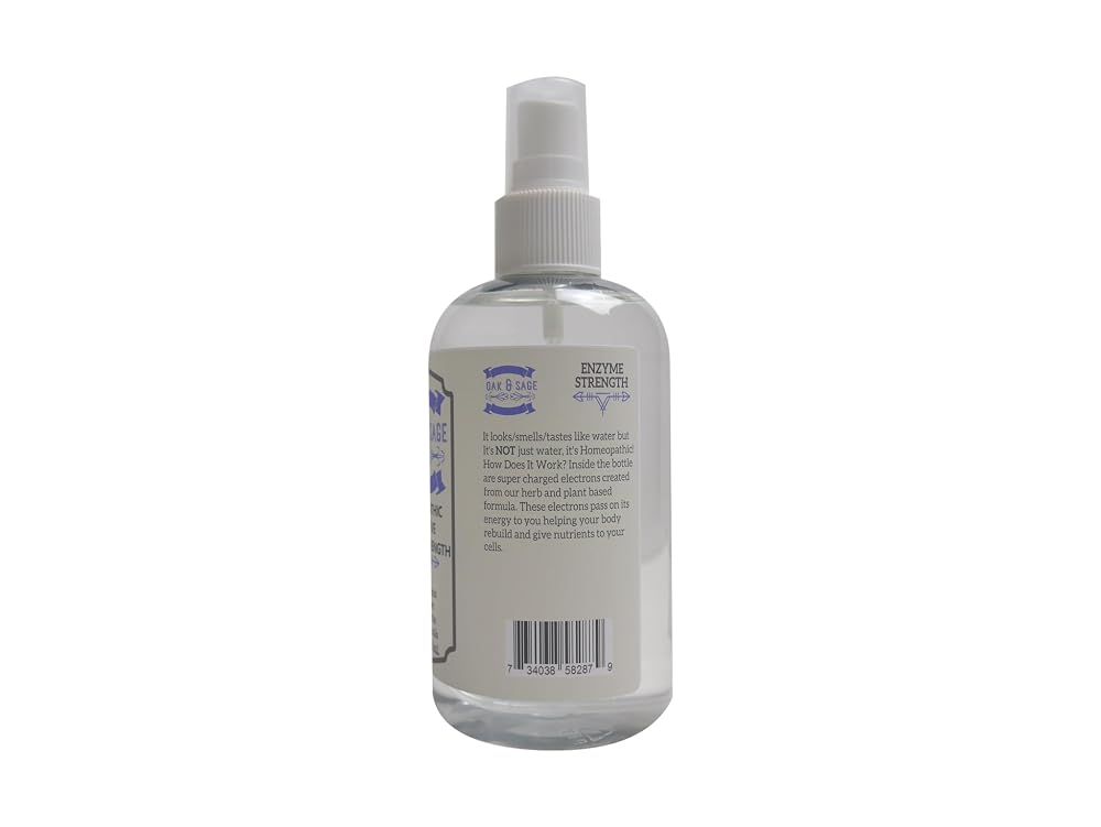 OAK & SAGE Homeopathic Digestive Enzyme Strength - 8 Fl Oz - image 4