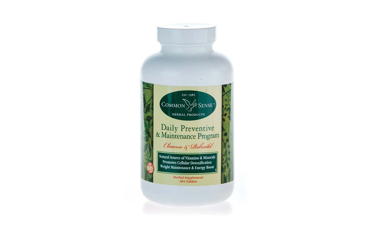 Common Sense Herbal Products Cleanse & Rebuild Tablets - 180 Count