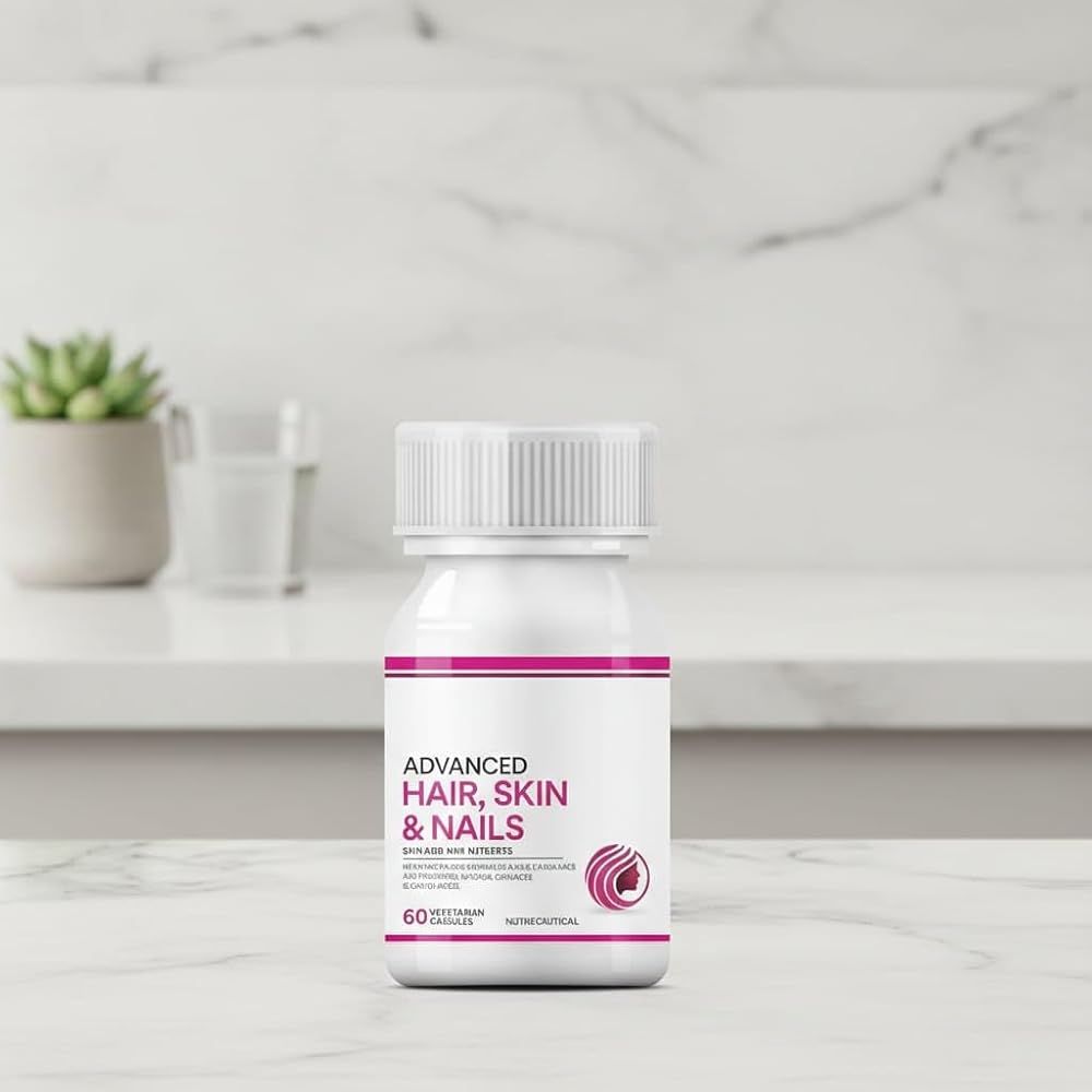 Generic Biotin Advanced Hair Skin & Nails Supplement - 60 Vegetarian Capsules - image 4