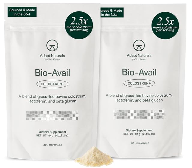 Adapt Naturals Colostrum Supplement with Lactoferrin & Beta Glucan