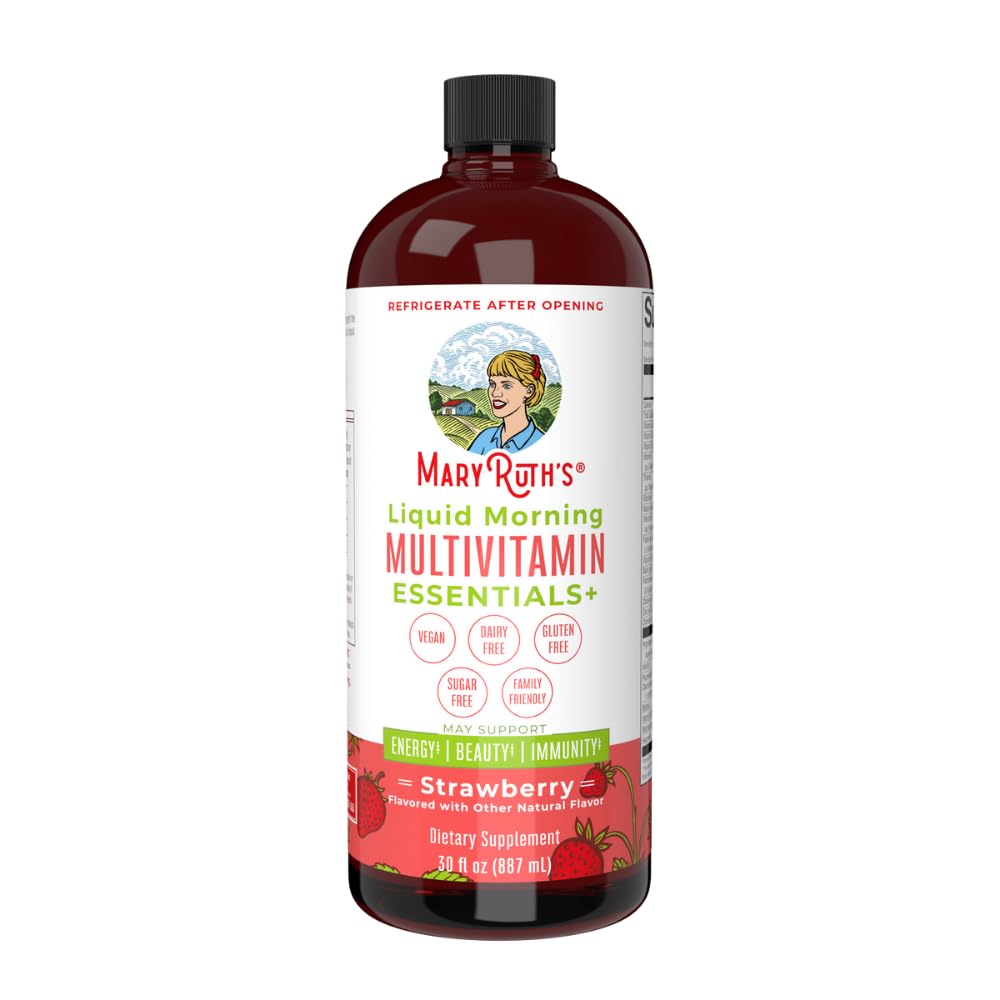 Mary Ruth's Strawberry Morning Liquid Multivitamin Essentials - 30 Fl Oz