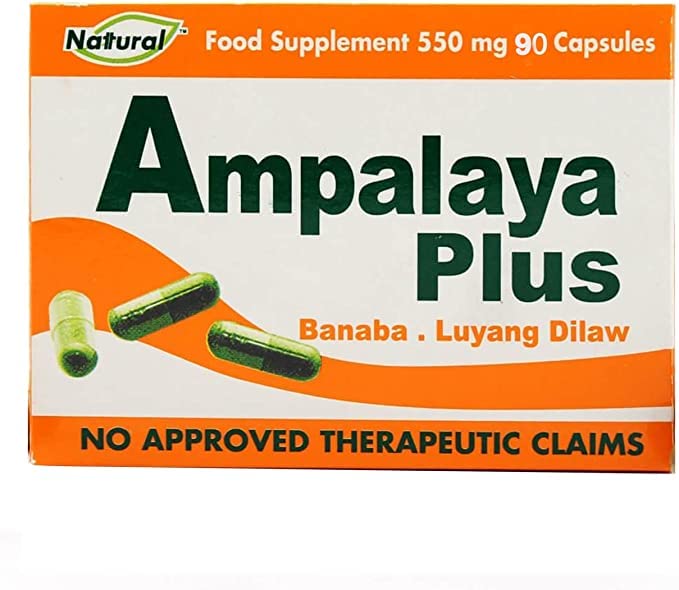 Generic Ampalaya Plus 550mg Herbal Supplement - 90 Capsules