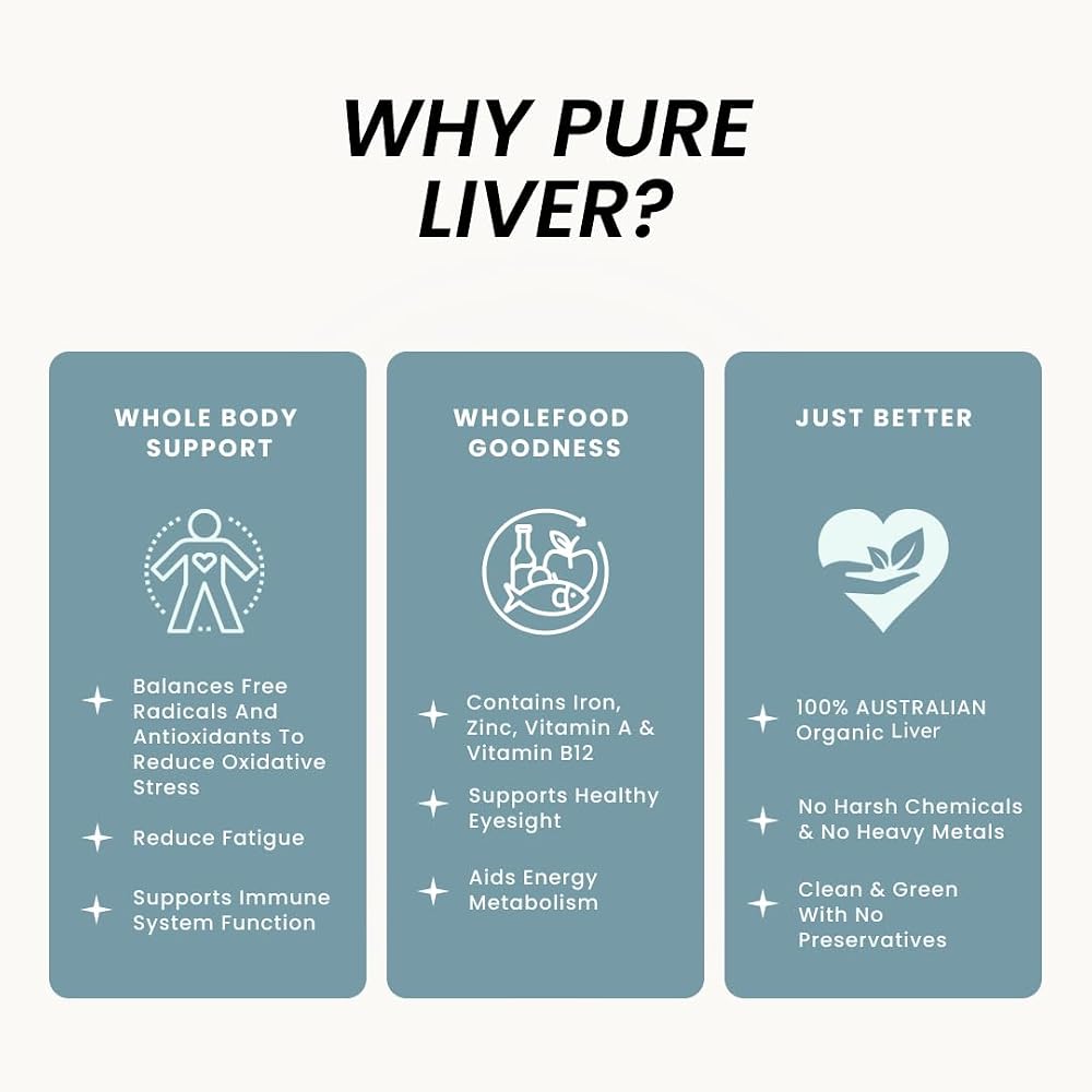 Organic Collagen Australia Pure Liver Capsules - 120 Capsules - image 4