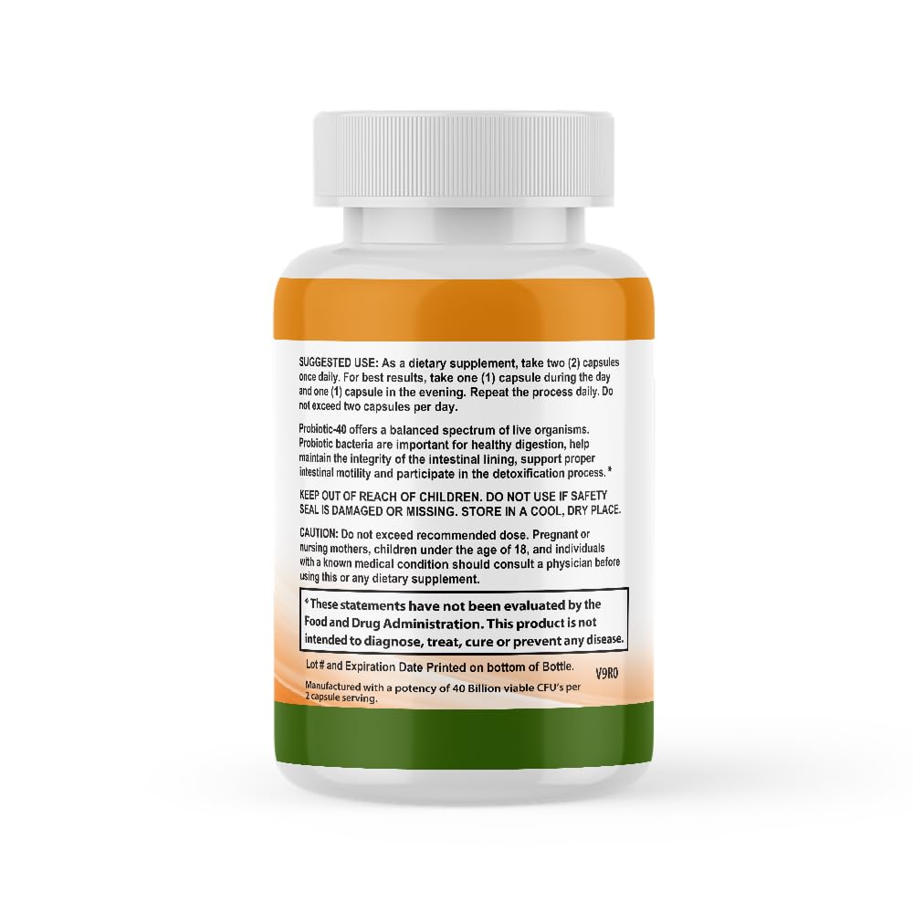 CALMING BLENDS Probiotic 40 Billion CFU - 60 Vegetable Capsules - image 5