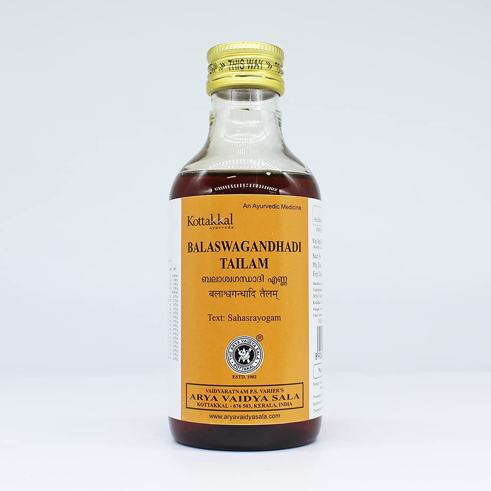 Kottakkal Balaswagandhadi Tailam Ayurvedic Body Oil - 200 mL
