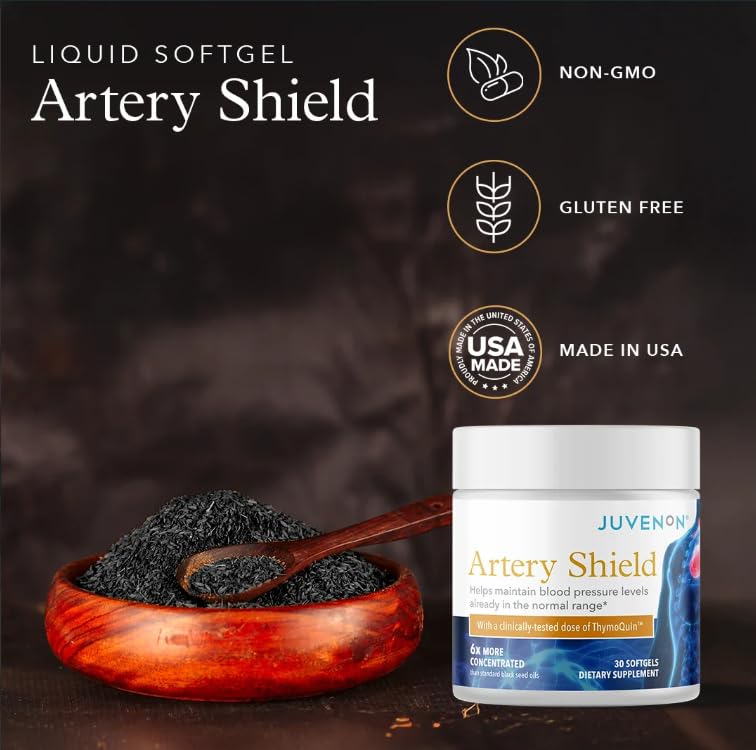 Juvenon Artery Shield Black Seed Oil Supplement - 30 Softgels - image 3