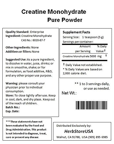 NuSci Pure Creatine Monohydrate Crystalline Powder - 2270g - image 2