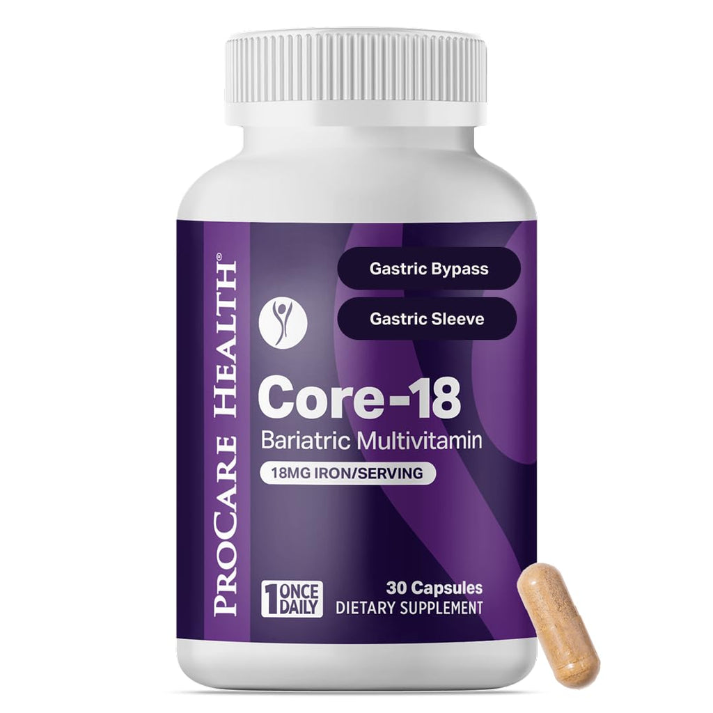 ProCare Health Core-18 Bariatric Multivitamin with Iron - 30 Capsules