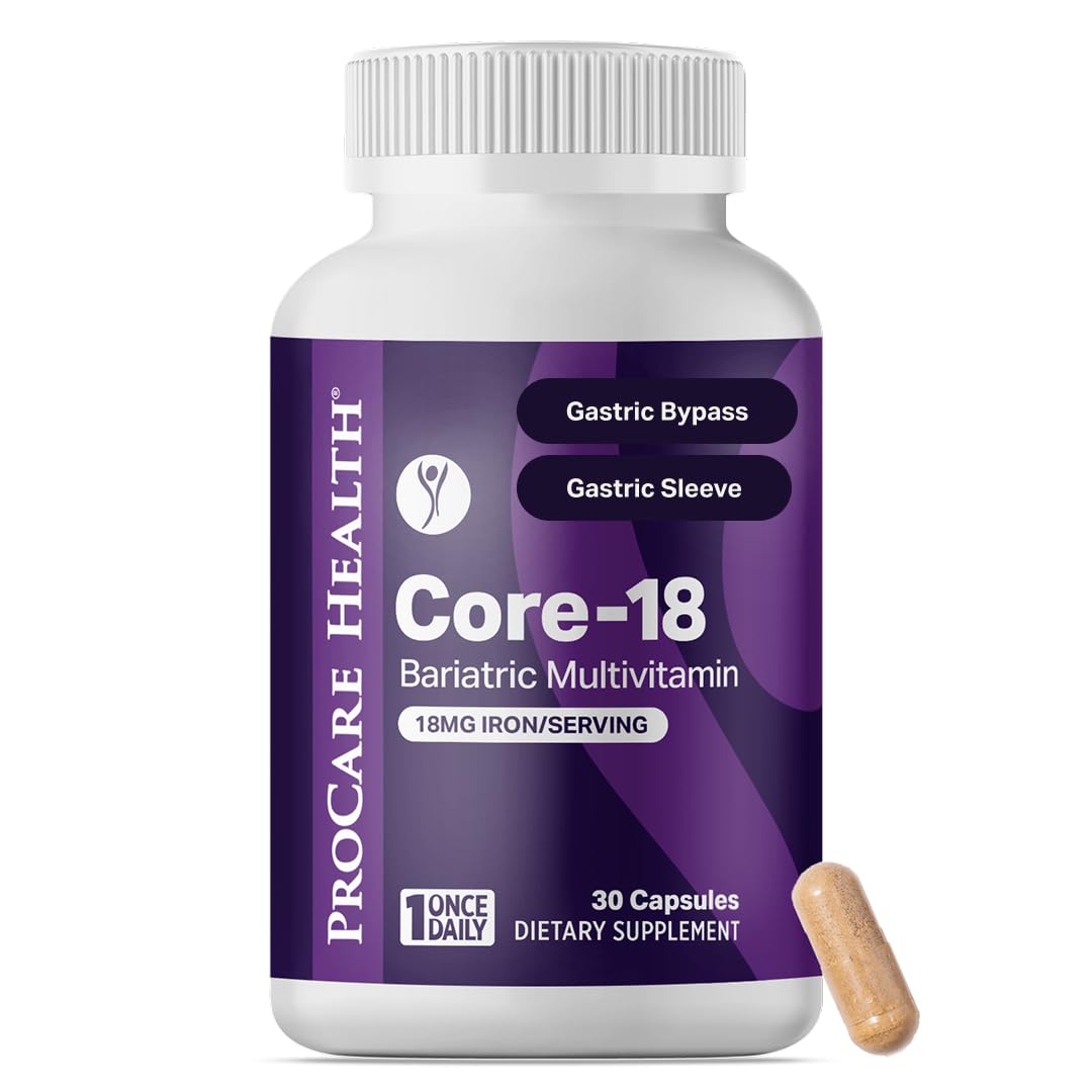 ProCare Health Core-18 Bariatric Multivitamin with Iron - 30 Capsules