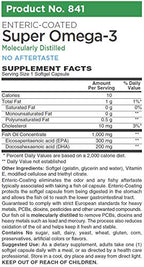 AlchePharma Enteric-Coated Super Omega-3 1000mg - 60 Softgels - image 6