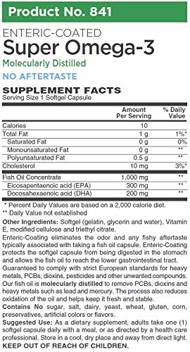 AlchePharma Enteric-Coated Super Omega-3 1000mg - 60 Softgels - image 6