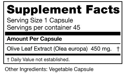 Seagate Olive Leaf Extract 450mg - 45 Capsules - image 2