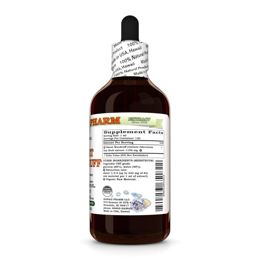 Hawaii Pharm Sweet Woodruff (Galium odoratum) Herb Alcohol-Free