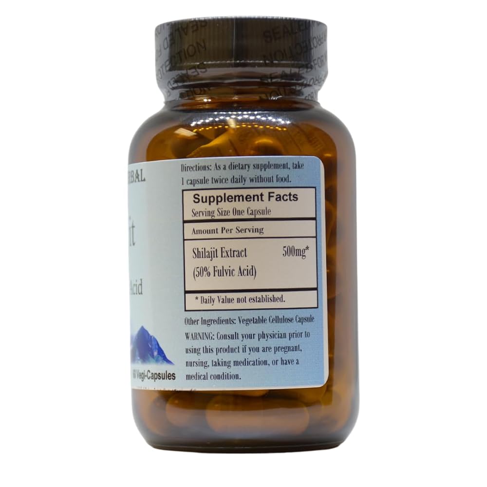 Barlowe's Herbal Elixirs Shilajit Extract 500mg - 60 Vegan Capsules - image 2