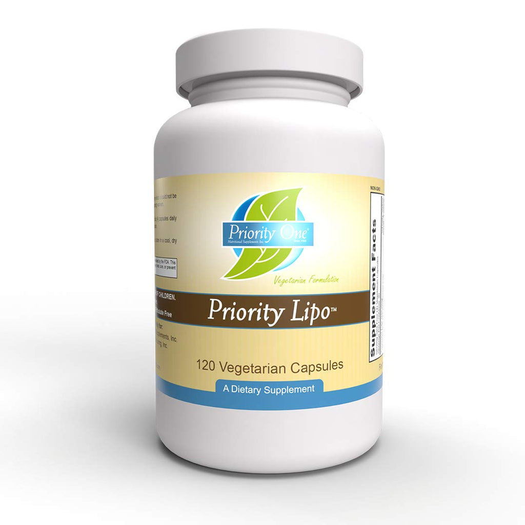 Priority One Vitamins Lipo Priority Liver Support - 120 Vegetarian Capsules